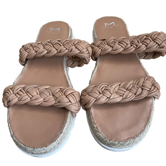 Marc Fisher Jaimee Leather Slide Sandal Size 8.5 - Picture 1 of 7